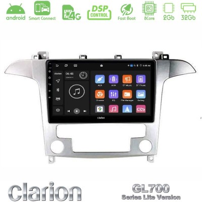 Clarion GL700 Lite Series Ford S-Max 2006-2012 8Core Android ClarionOS 2+32GB Navigation Multimedia Tablet 9" Με Carplay & Andro