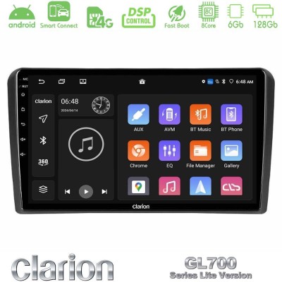 Clarion GL700 Lite Series 8Core Android ClarionOS 6+128GB Audi A3 8P Navigation Multimedia Tablet 9" Με Carplay & Android Auto