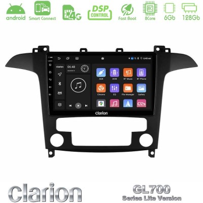 Clarion GL700 Lite Series 8Core Android ClarionOS 6+128GB Ford S-Max 2006-2012 Navigation Multimedia Tablet 9" Με Carplay & Andr