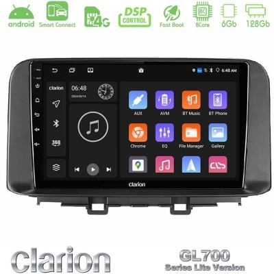 Clarion GL700 Lite Series 8Core Android ClarionOS 6+128GB Hyundai Kona 2018-2023 Navigation Multimedia Tablet 10" Με Carplay & A