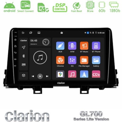 Clarion GL700 Lite Series 8Core Android ClarionOS 6+128GB Kia Picanto 2017-2021 Navigation Multimedia Tablet 9" Με Carplay & And
