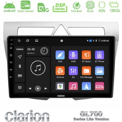 Clarion GL700 Lite Series 8Core Android ClarionOS 6+128GB Kia Picanto Navigation Multimedia Tablet 9" Με Carplay & Android Auto