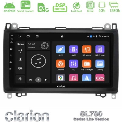 Clarion GL700 Lite Series 8Core Android ClarionOS 6+128GB Mercedes A/B/Vito/Sprinter Class Navigation Multimedia Tablet 9" Με Ca