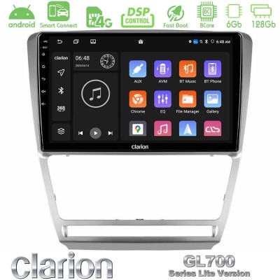 Clarion GL700 Lite Series 8Core Android ClarionOS 6+128GB Skoda Octavia 5 Navigation Multimedia Tablet 10" Με Carplay & Android 