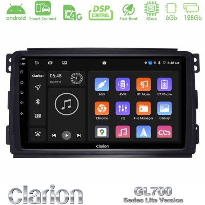 Clarion GL700 Lite Series 8Core Android ClarionOS 6+128GB Smart 451 Navigation Multimedia Tablet 9" Με Carplay & Android Auto