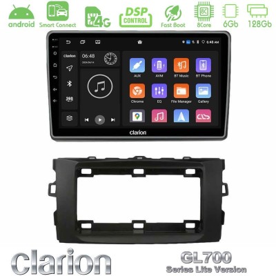 Clarion GL700 Lite Series 8Core Android ClarionOS 6+128GB Toyota Auris 2013-2016 Navigation Multimedia Tablet 10" Με Carplay & A