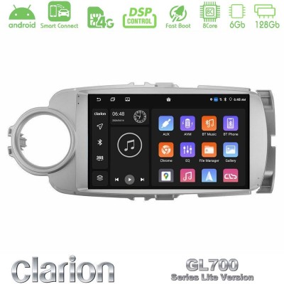 Clarion GL700 Lite Series 8Core Android ClarionOS 6+128GB Toyota Yaris Navigation Multimedia Tablet 9" Με Carplay & Android Auto