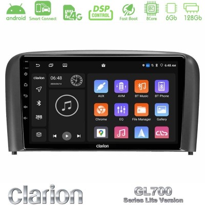 Clarion GL700 Lite Series 8Core Android ClarionOS 6+128GB Volvo S80 1998-2006 Navigation Multimedia Tablet 9" Με Carplay & Andro