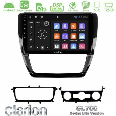Clarion GL700 Lite Series 8Core Android ClarionOS 6+128GB VW Jetta Navigation Multimedia Tablet 10" Με Carplay & Android Auto