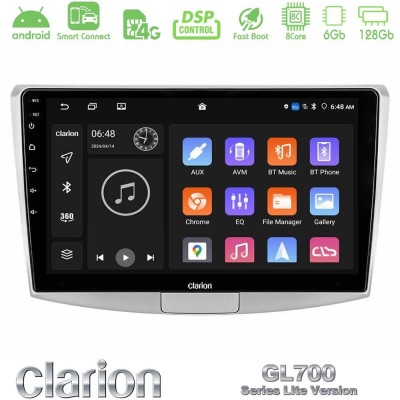 Clarion GL700 Lite Series 8Core Android ClarionOS 6+128GB VW Passat Navigation Multimedia Tablet 10" Με Carplay & Android Auto