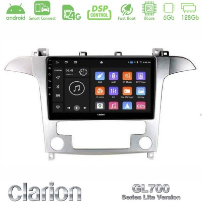 Clarion GL700 Lite Series Ford S-Max 2006-2012 8Core Android ClarionOS 6+128GB Navigation Multimedia Tablet 9" Με Carplay & Andr