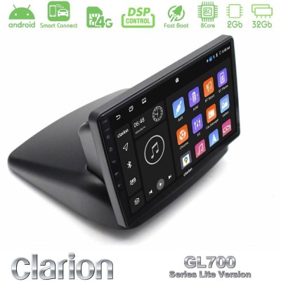 Clarion GL700 Lite Series 8Core Android ClarionOS 2+32GB Fiat Doblo 2002-2009 Navigation Multimedia Tablet 10" Με Carplay & Andr