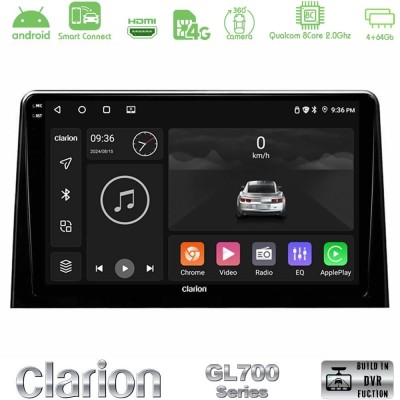 Clarion GL700 QUALCOMM Series 8Core Android ClarionOS 4+64GB Peugeot Partner / Citroen Berlingo 2020- Navigation Multimedia Tabl
