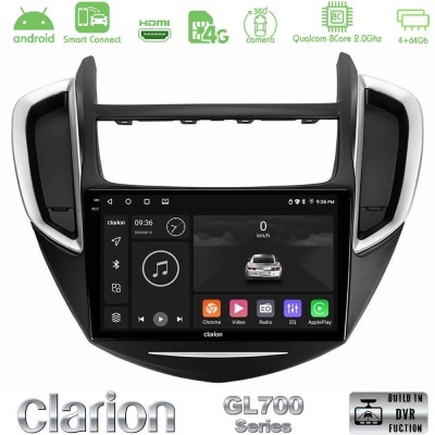 Clarion GL700 Series 8Core Android ClarionOS 4+64GB Chevrolet Trax 2013-2020 Navigation Multimedia Tablet 9" Με Carplay & Androi