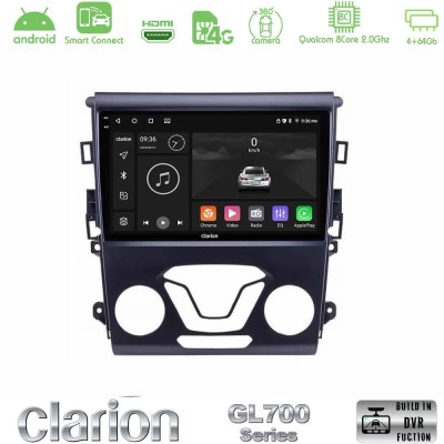 Clarion GL700 Series 8Core Android ClarionOS 4+64GB Ford Mondeo 2014-2017 Navigation Multimedia Tablet 9" Με Carplay & Android A