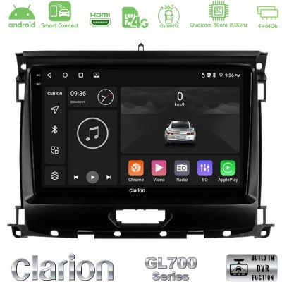 Clarion GL700 Series 8Core Android ClarionOS 4+64GB Ford Ranger 2017-2022 Navigation Multimedia Tablet 9" Με Carplay & Android A
