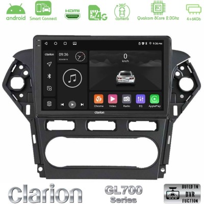 Clarion GL700 QUALCOMM Series 8Core Android ClarionOS 4+64GB Ford Mondeo 2011-2014 Navigation Multimedia Tablet 10" Με Carplay &