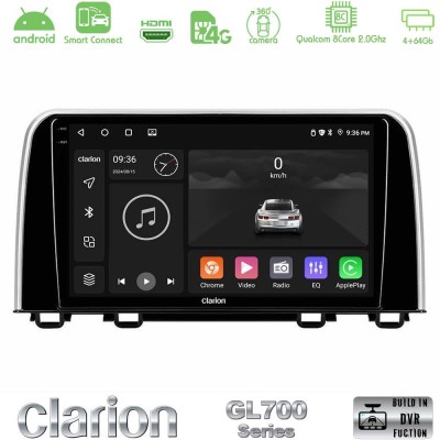 Clarion GL700 QUALCOMM Series 8Core Android ClarionOS 4+64GB Honda CR-V 2019- Navigation Multimedia Tablet 10" Με Carplay & Andr
