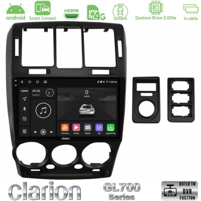 Clarion GL700 Series 8Core Android ClarionOS 4+64GB Hyundai Getz 2002-2009 Navigation Multimedia Tablet 9" Με Carplay & Android 