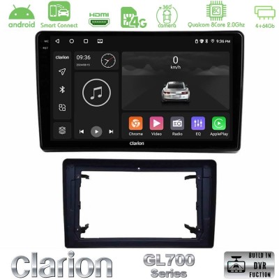 Clarion GL700 QUALCOMM Series 8Core Android ClarionOS 4+64GB Chrysler / Dodge / Jeep Navigation Multimedia Tablet 10" Με Carplay