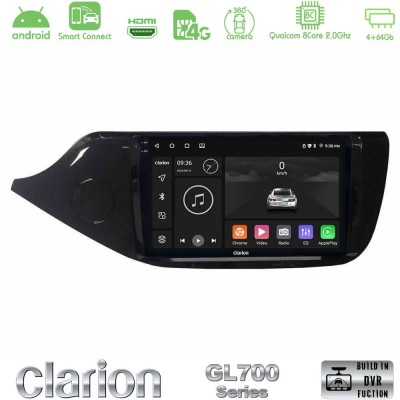 Clarion GL700 Series 8Core Android ClarionOS 4+64GB Kia Ceed 2013-2017 Navigation Multimedia Tablet 9" Με Carplay & Android Auto