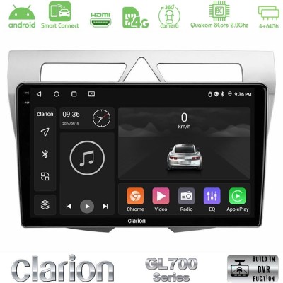 Clarion GL700 Series 8Core Android ClarionOS 4+64GB Kia Picanto Navigation Multimedia Tablet 9" Με Carplay & Android Auto