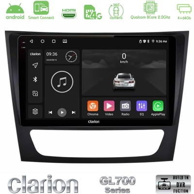 Clarion GL700 Series 8Core Android ClarionOS 4+64GB Mercedes E Class / CLS Class Navigation Multimedia Tablet 9" Με Carplay & An