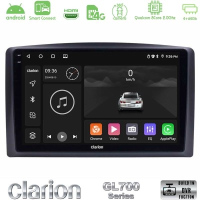 Clarion GL700 QUALCOMM Series 8Core Android ClarionOS 4+64GB Mercedes Vito 2015-2021 Navigation Multimedia Tablet 10" Με Carplay