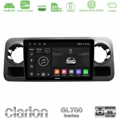 Clarion GL700 QUALCOMM Series 8Core Android ClarionOS 4+64GB Mercedes Sprinter W907 Navigation Multimedia Tablet 10" Με Carplay 