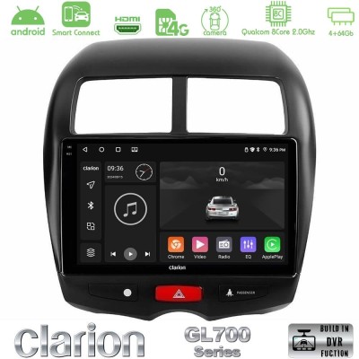 Clarion GL700 QUALCOMM Series 8Core Android ClarionOS 4+64GB Mitsubishi ASX Navigation Multimedia Tablet 10" Με Carplay & Androi