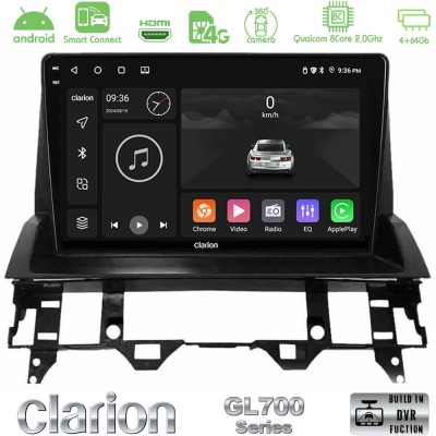 Clarion GL700 Series 8Core Android ClarionOS 4+64GB Mazda6 2002-2006 Navigation Multimedia Tablet 9" Με Carplay & Android Auto
