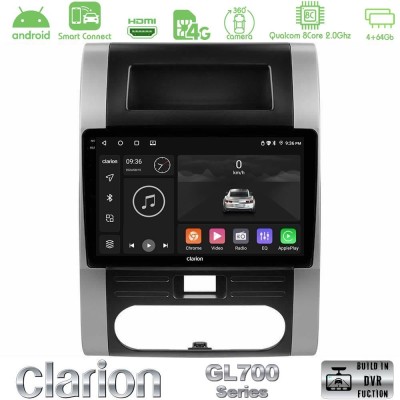 Clarion GL700 QUALCOMM Series 8Core Android ClarionOS 4+64GB Nissan X-Trail T31 Navigation Multimedia Tablet 10" Με Carplay & An