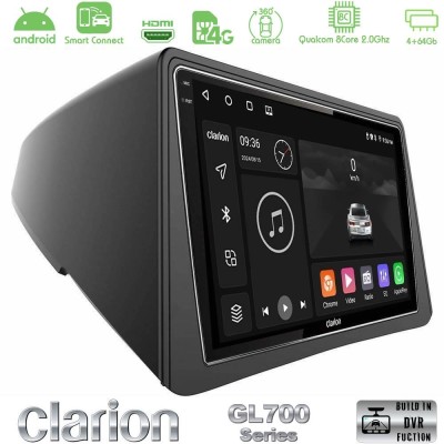 Clarion GL700 Series 8Core Android ClarionOS 4+64GB Opel Mokka Navigation Multimedia Tablet 9" Με Carplay & Android Auto