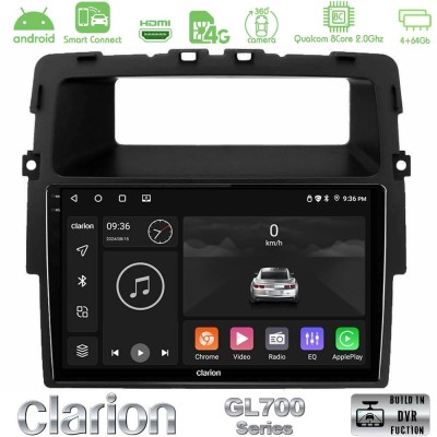 Clarion GL700 QUALCOMM Series 8Core Android ClarionOS 4+64GB Renault/Nissan/Opel Navigation Multimedia Tablet 10" Με Carplay & A