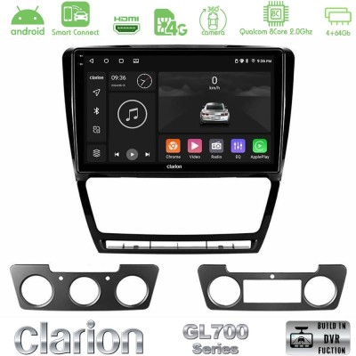 Clarion GL700 QUALCOMM Series 8Core Android ClarionOS 4+64GB Skoda Octavia 5 Navigation Multimedia Tablet 10" Με Carplay & Andro