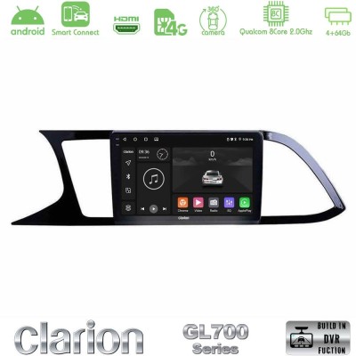 Clarion GL700 Series 8Core Android ClarionOS 4+64GB Seat Leon 2013 – 2019 Navigation Multimedia Tablet 9" Με Carplay & Android A