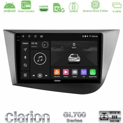 Clarion GL700 QUALCOMM Series 8Core Android ClarionOS 4+64GB Seat Leon Navigation Multimedia Tablet 9" Με Carplay & Android Auto