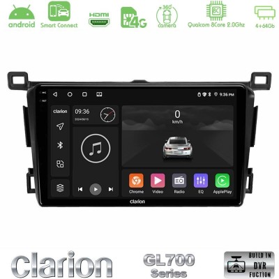 Clarion GL700 QUALCOMM Series 8Core Android ClarionOS 4+64GB Toyota RAV4 2013-2018 Navigation Multimedia Tablet 9" Με Carplay & 