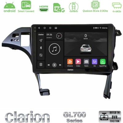 Clarion GL700 QUALCOMM Series 8Core Android ClarionOS 4+64GB Toyota Prius 2010-2015 Navigation Multimedia Tablet 10" Με Carplay 