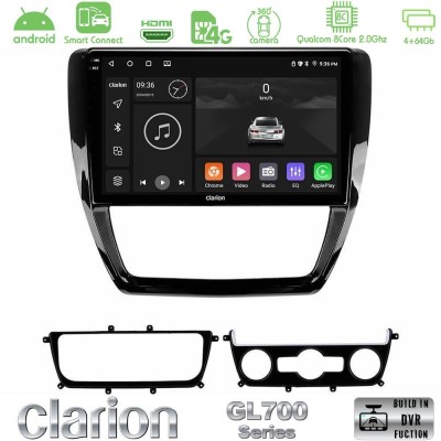 Clarion GL700 QUALCOMM Series 8Core Android ClarionOS 4+64GB VW Jetta Navigation Multimedia Tablet 10" Με Carplay & Android Auto