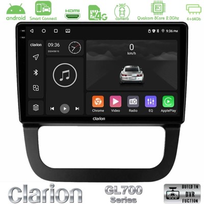 Clarion GL700 QUALCOMM Series 8Core Android ClarionOS 4+64GB VW Jetta Navigation Multimedia Tablet 10" Με Carplay & Android Auto
