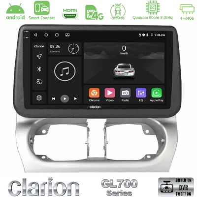 Clarion GL700 Series Opel Corsa C/Combo C 8Core Android ClarionOS 4+64GB Navigation Multimedia Tablet 9" Με Carplay & Android Au