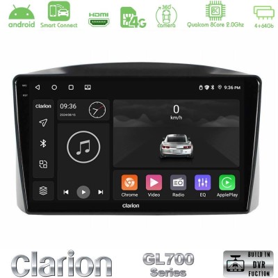 Clarion GL700 QUALCOMM Series Jeep Grand Cherokee 2005-2007 8Core Android ClarionOS 4+64GB Navigation Multimedia Tablet 10" Με C