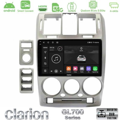 Clarion GL700 Series Hyundai Getz 2002-2009 8Core Android ClarionOS 4+64GB Navigation Multimedia Tablet 9" Με Carplay & Android 