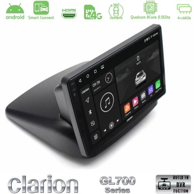 Clarion GL700 QUALCOMM Series 8Core Android ClarionOS 4+64GB Fiat Doblo 2002-2009 Navigation Multimedia Tablet 10" Με Carplay & 