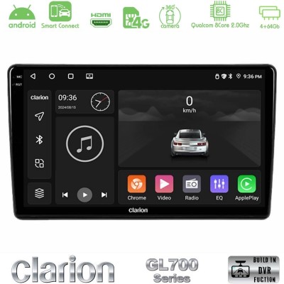 Clarion GL700 Series 8Core Android ClarionOS 4+64GB Alfa Romeo 159/Brera/Spider Navigation Multimedia Tablet 9" Με Carplay & And