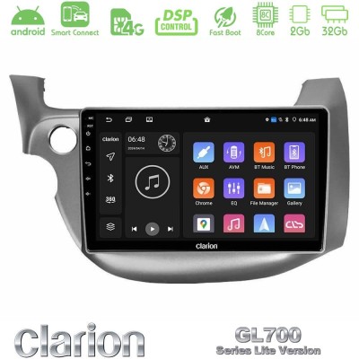 Clarion GL700 Lite Series 8Core Android ClarionOS 2+32GB Honda Jazz 2009-2013 Navigation Multimedia Tablet 10" Με Carplay & Andr