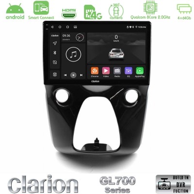Clarion GL700 QUALCOMM Series 8Core Android ClarionOS 4+64GB Toyota Aygo | Citroen C1 | Peugeot 108 Navigation Multimedia 10" Με