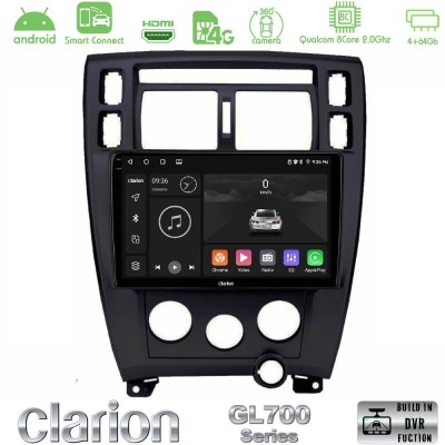 Clarion GL700 QUALCOMM Series Hyundai Tucson 2006 – 2013 8Core Android ClarionOS 4+64GB Navigation Multimedia Tablet 10" Με Carp