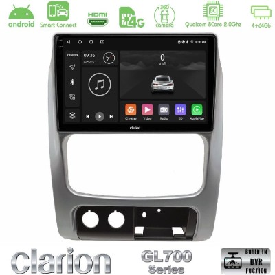 Clarion GL700 Series 8Core Android ClarionOS 4+64GB Jeep Cherokee (KJ) 2002-2007 Navigation Multimedia Tablet 9" Με Carplay & An